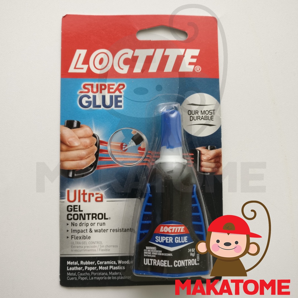 Loctite Super Glue Gel Control - 4 Gram Tubes, 8-Pack