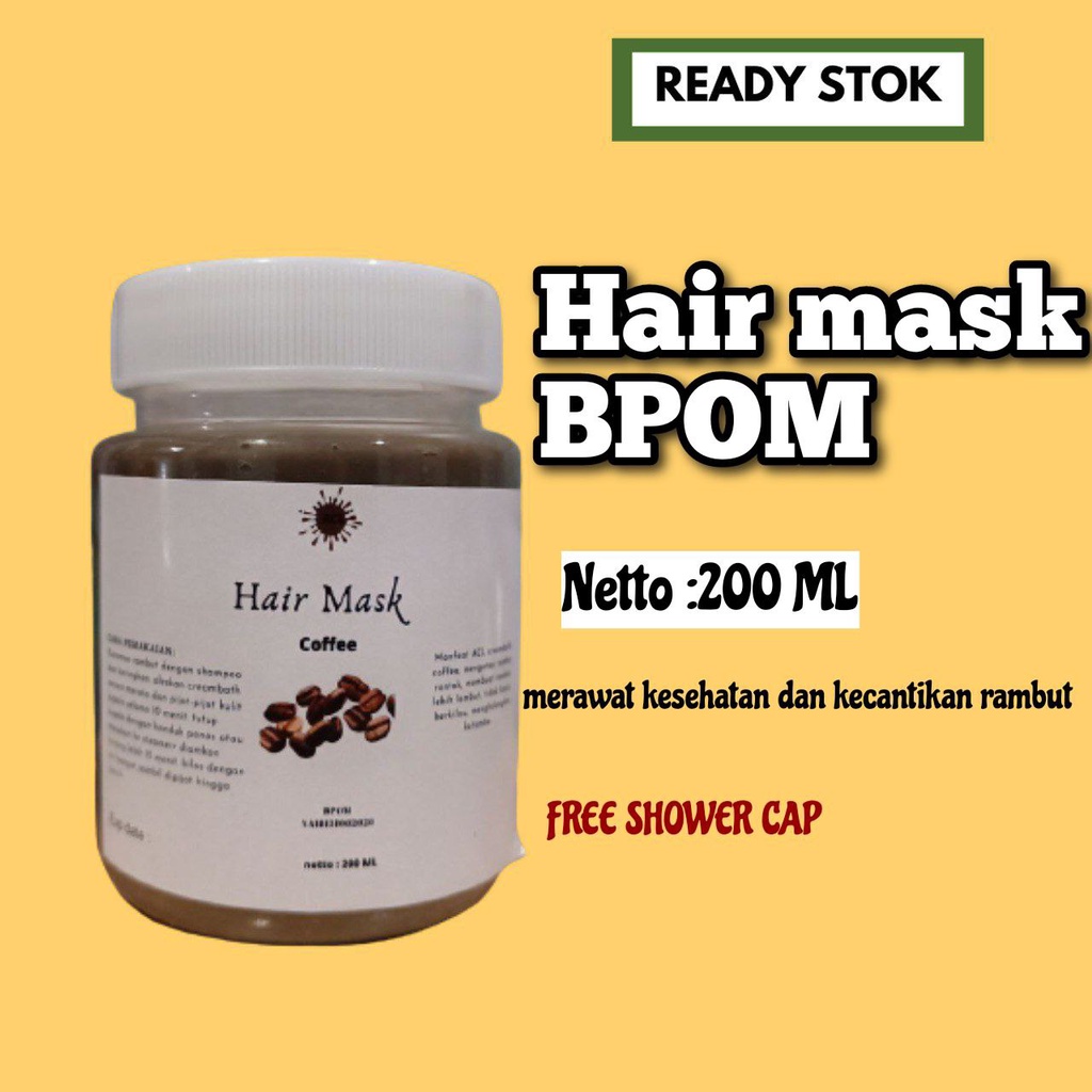 Jual Hair Mask Creambath Masker Rambut ala Salon 200ml FREE shower cap ...