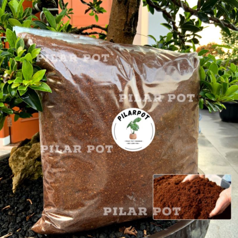 Media Tanam Organik Cocopeat Halus Kemasan Repack 1 KG Siap Pakai Untuk Tanaman - COCOPEAT KILOAN