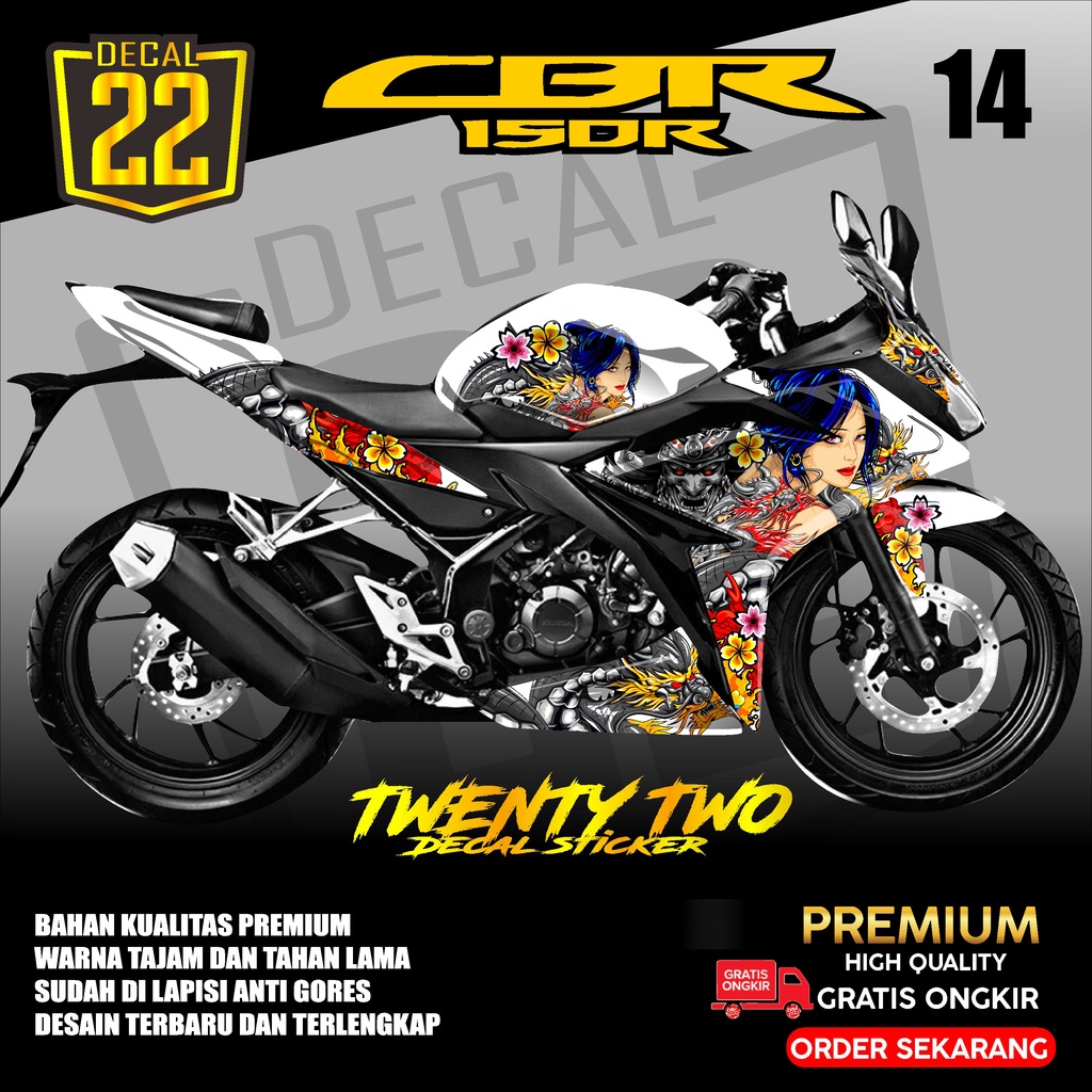 Jual Decal Sticker Variasi Fullbody Honda CBR 150R Facelift ,Dekal ...