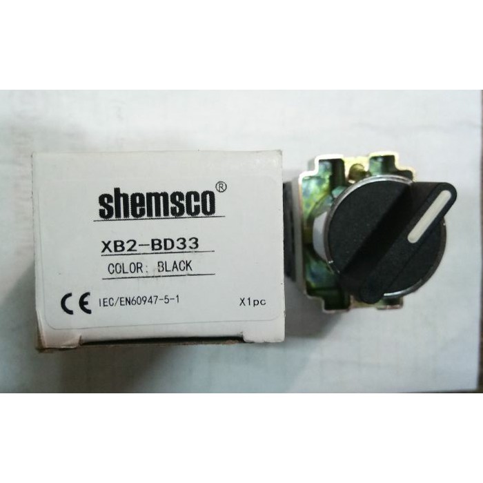 Jual Selector Switch 22mm Tipe XB2-BD33 Warna Hitam 3 Posisi Shemsco ...