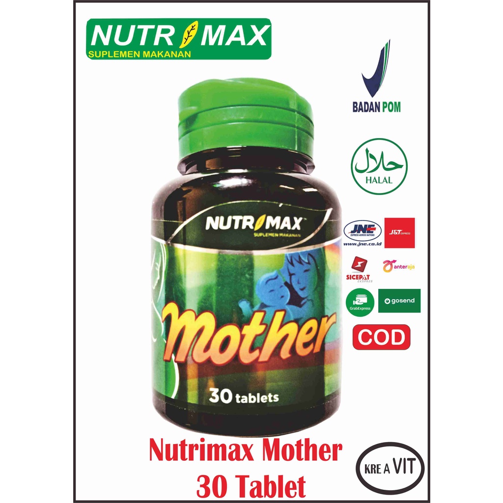 Jual NUTRIMAX MOTHER VITAMIN MINERAL GIZI KEHAMILAN MENYUSUI IBU & ANAK ...