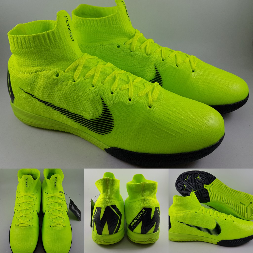 Sepatu Futsal Nike Mercurial Superfly VI 360 Elite IC Green Volt