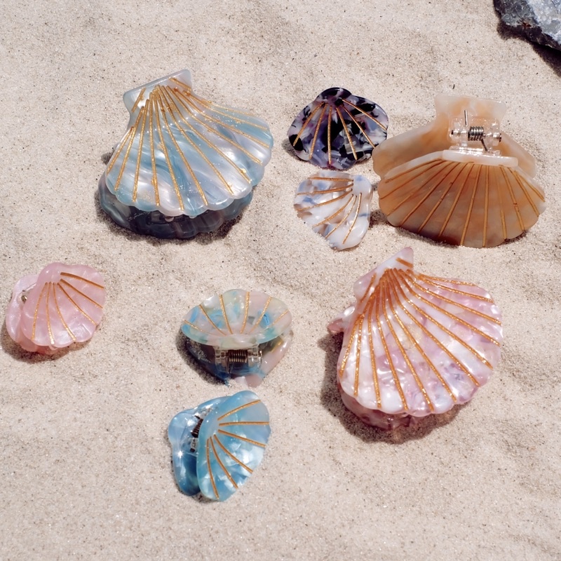 Jual Shell Hair Claw Clip / Jedai Kerang / Jepit Rambut | Shopee Indonesia