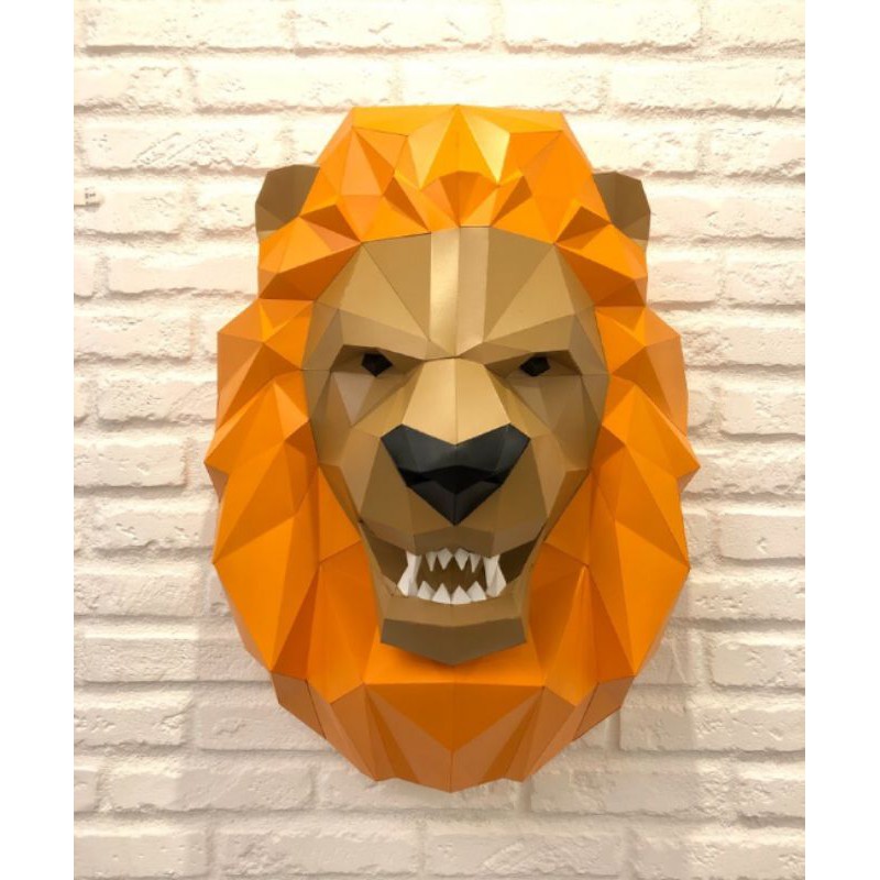 Jual low Poly Lion Head New Tweaks Papercraft | Shopee Indonesia