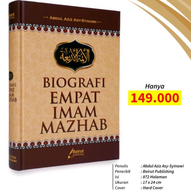 Jual Buku BIOGRAFI IMAM EMPAT MAZHAB | Shopee Indonesia