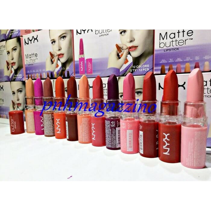 Jual LIPSTIK / LIPSTICK NYX BUTTER MATTE (HARGA PER LUSIN) | Shopee