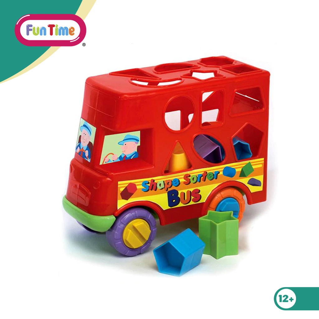 Jual Funtime Bus Shape Sorter Mainan Anak F5889 Shopee Indonesia