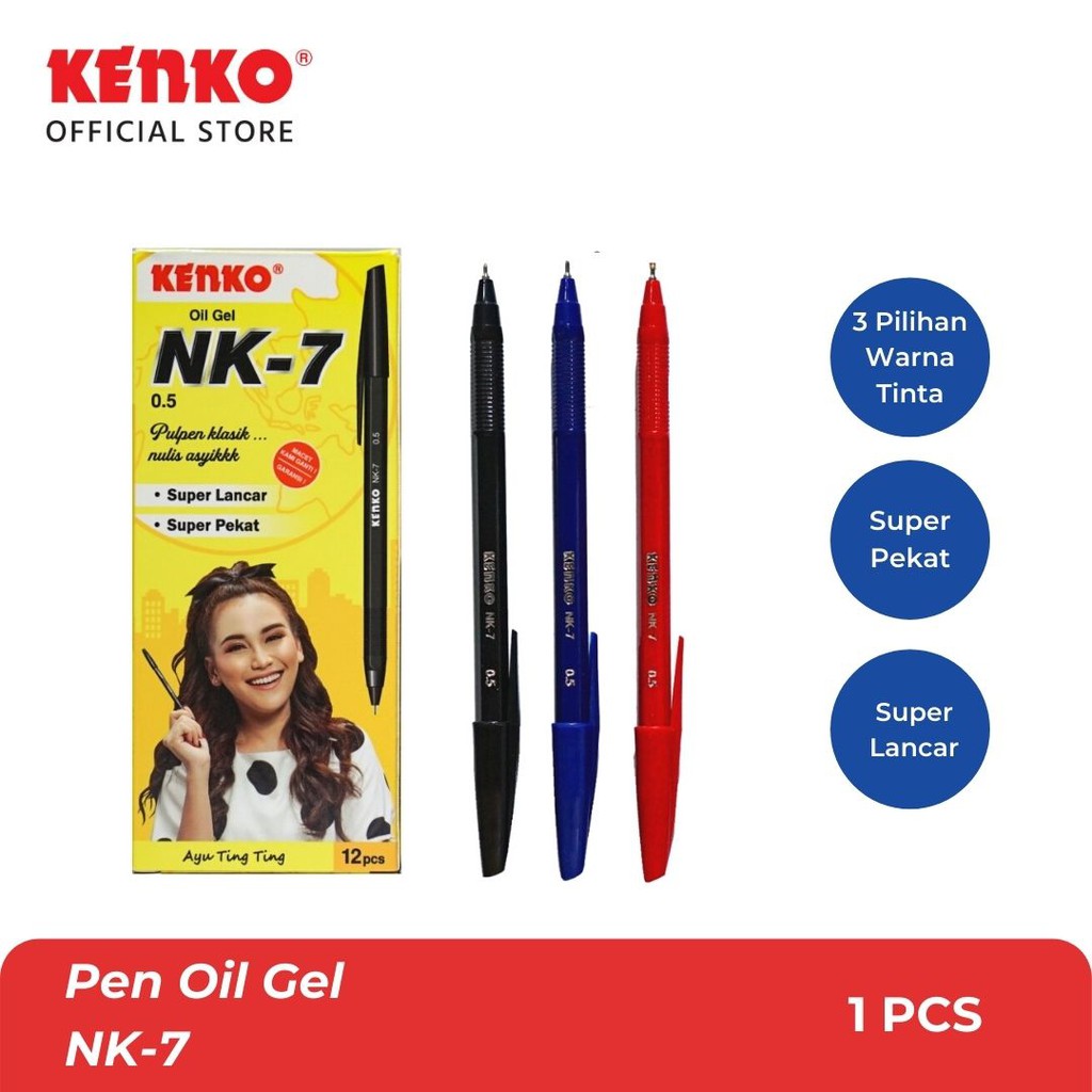Kenko Oil Gel Pen NK-7 Versi Original