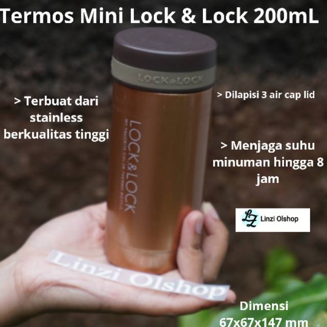 Jual Lock N Lock Tumbler Mug Termos Mini Hot Cool 200ml Shopee Indonesia 2334