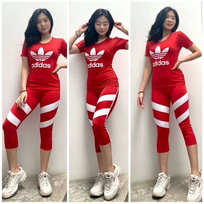 adidas leging stelan olahraga Murah baju adidas baju wanita murah baju olahraga stelan senam