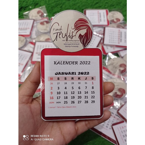 Jual Kalender mini magnet 2022 & 2023 custom | Shopee Indonesia