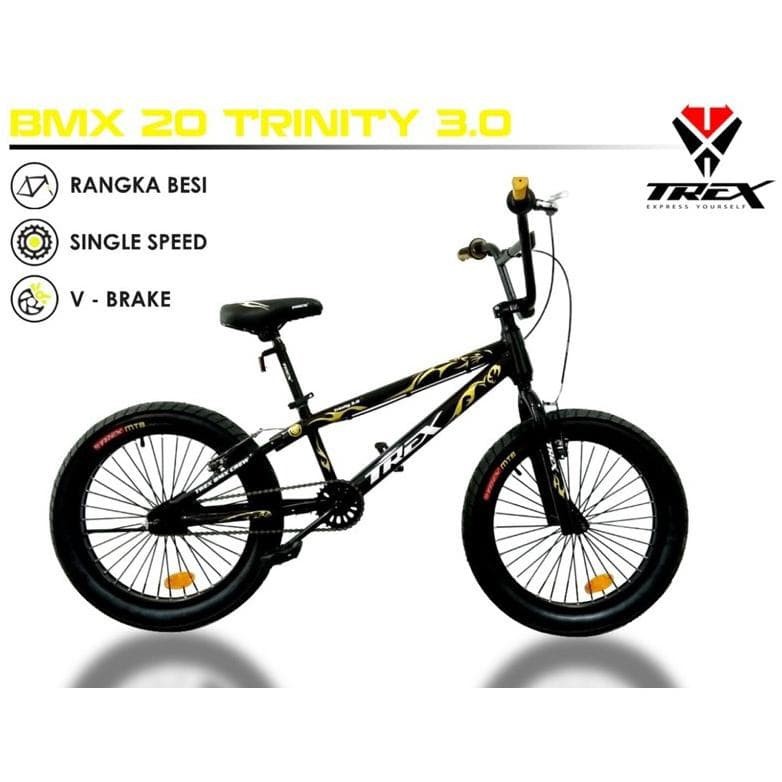 Jual SEPEDA BMX TREX TRINITY 2.125 20INCH Shopee Indonesia
