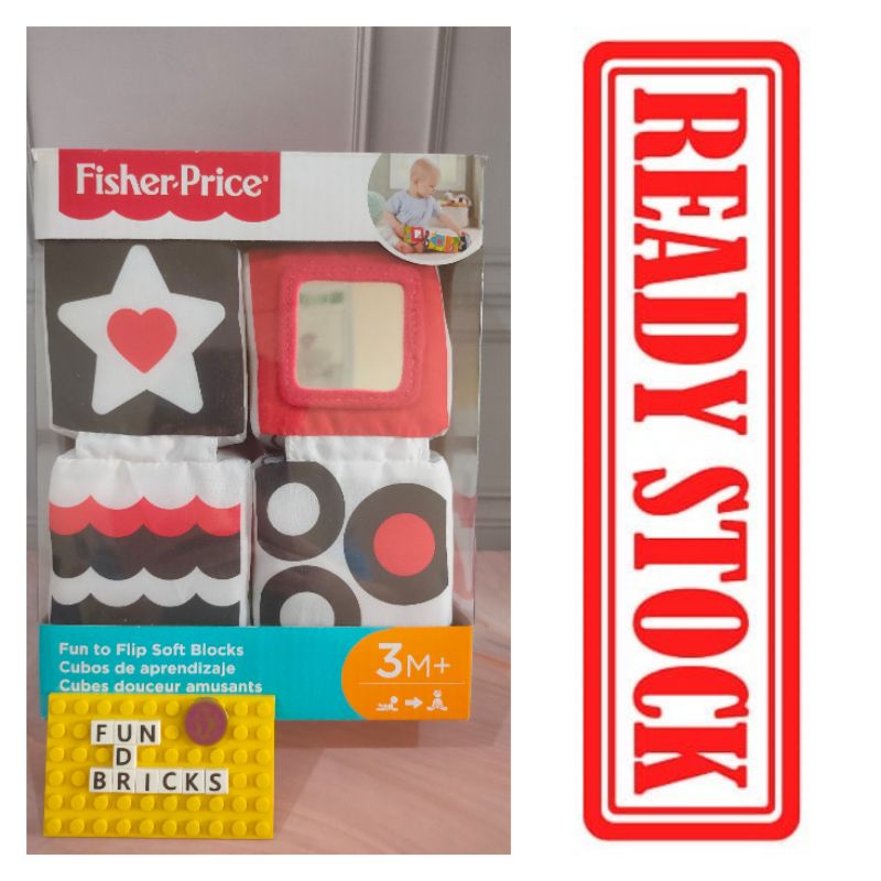 Fisher price fun to flip hot sale soft blocks