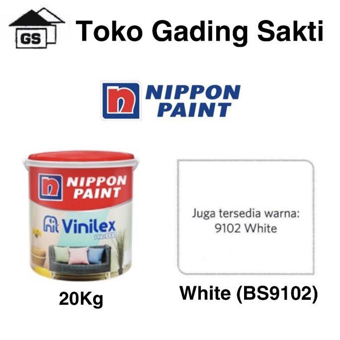 Jual Nippon Vinilex Pro White Cat Tembok Interior Pail