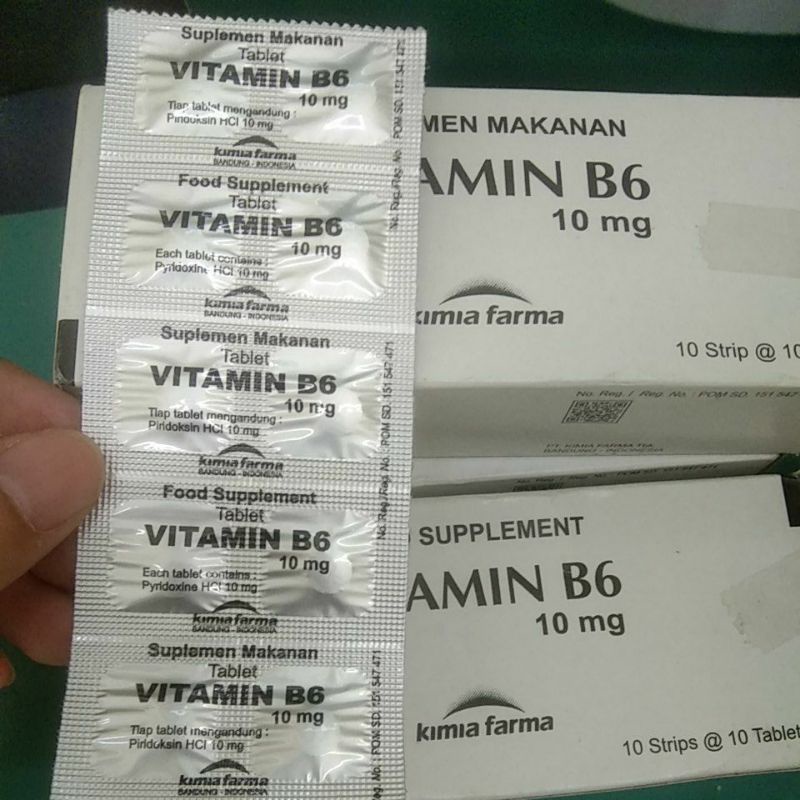 Jual Vitamin B6 10mg kimia farma 10 Tablet | Shopee Indonesia