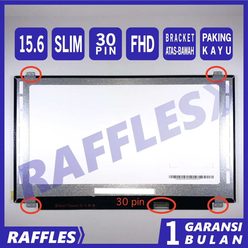 New Net – Schermo LCD 15.6" HD 1366x768 Per Lenovo Ideapad 500-15ACZ, 500-15ISK, 510-15IKB – Connettore EDP 30 Pin, 60Hz