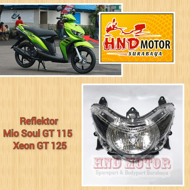 Jual HEADLAMP LAMPU DEPAN REFLEKTOR MOTOR YAMAHA MIO SOUL GT MERK WIN