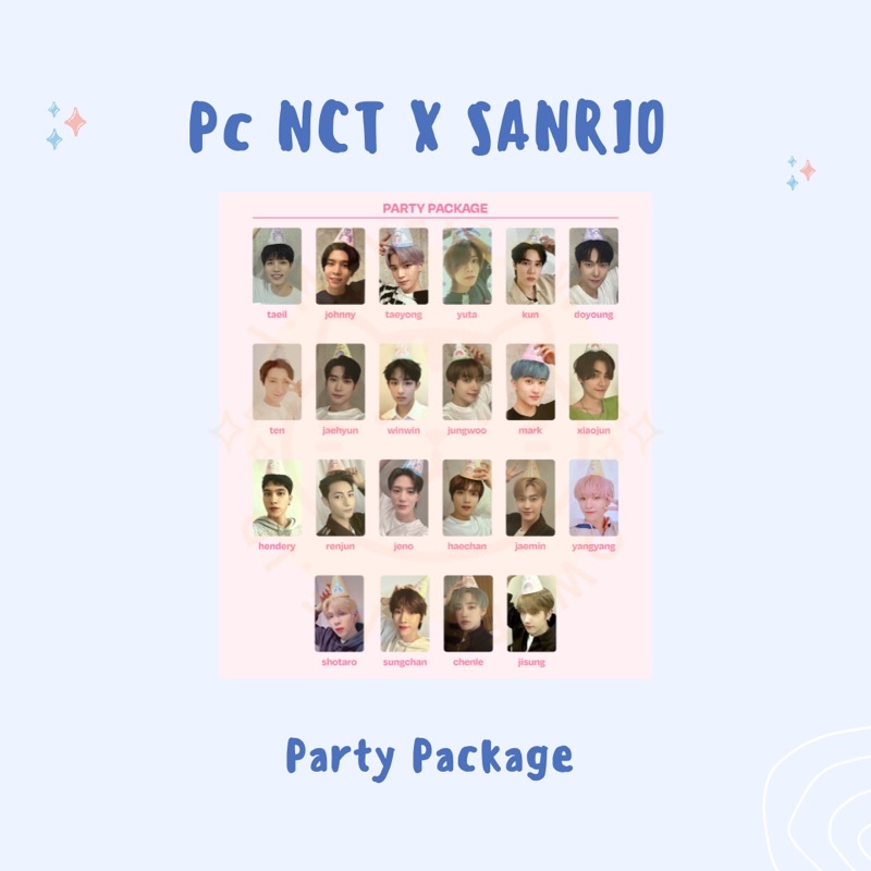 Jual PHOTOCARD NCT X SANRIO 1st MD LINEUP PARTY PACKAGE SELCA VERSION