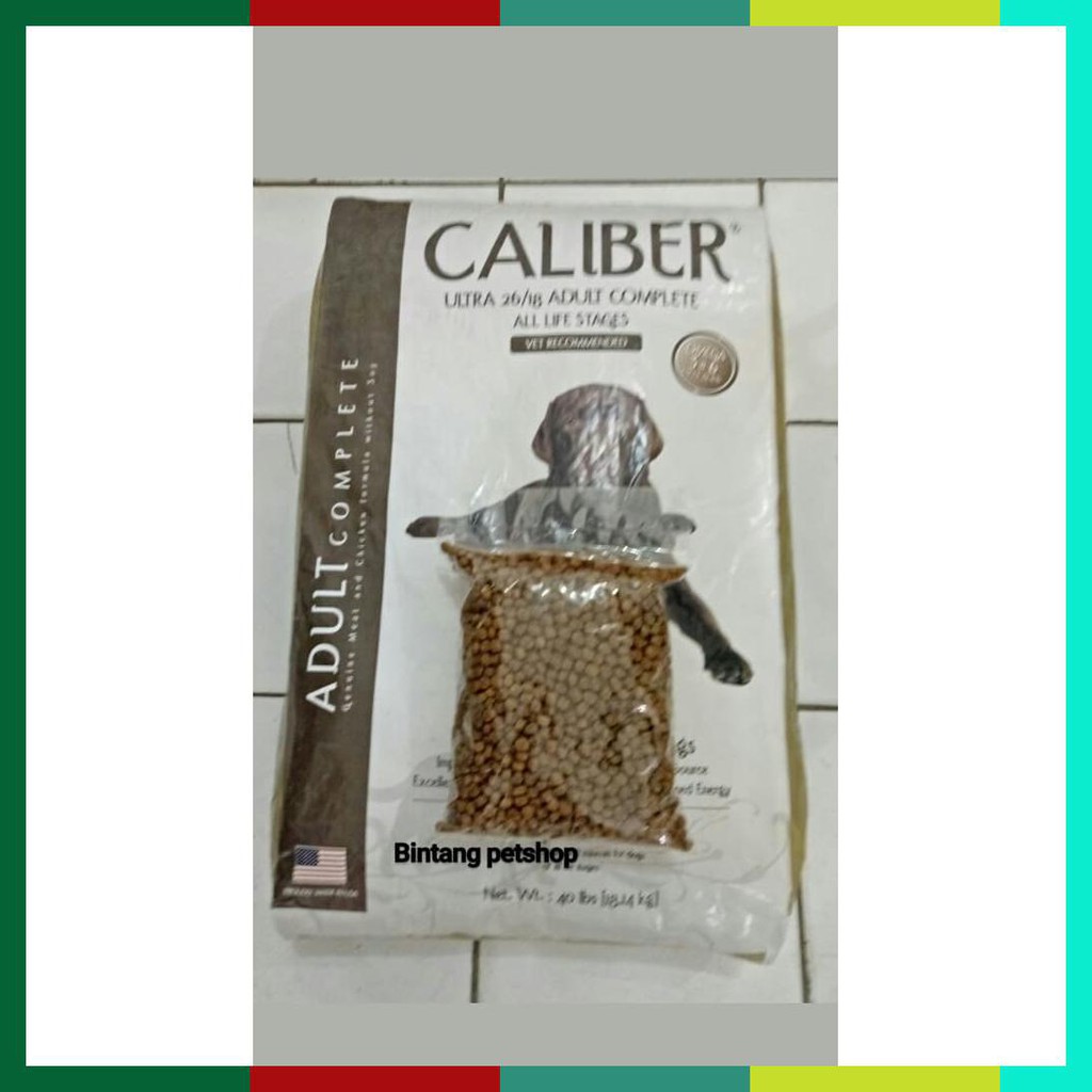 Jual Makanan Anjing Dog Food Caliber Ultra Repack 1 Kg Shopee Indonesia