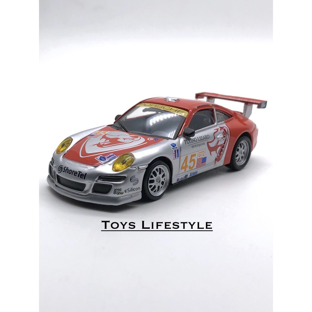 Coche De Juguete Bburago 1/43 Porsche 911 RSR Crystal - Transparente, Coleccionable