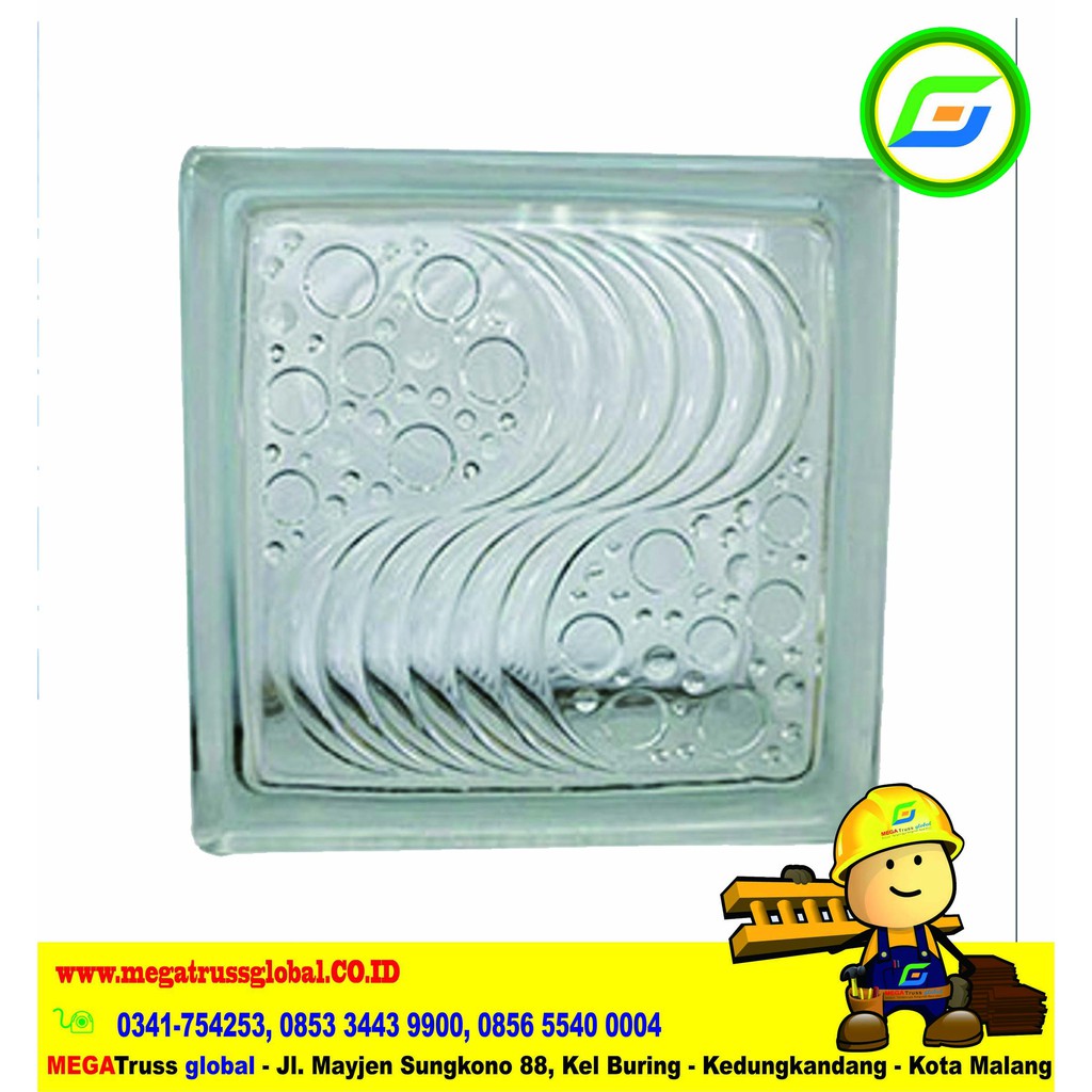 Jual Glass Block Glassblock Glassblok Kaca Penerang Dinding Material Bahan Bangunan 4911