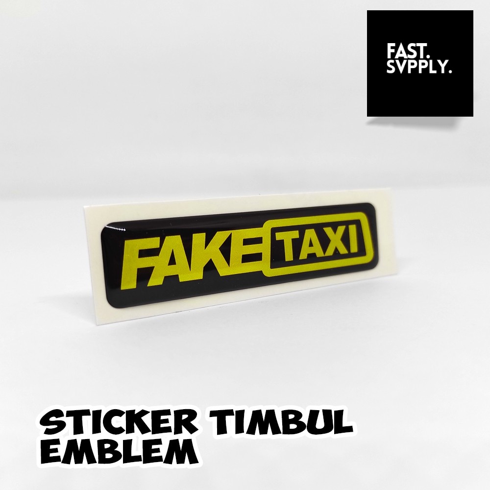 Jual STIKER TIMBUL FAKE TAXI STIKER RESIN TIMBUL LENTUR STIKER MOBIL ...