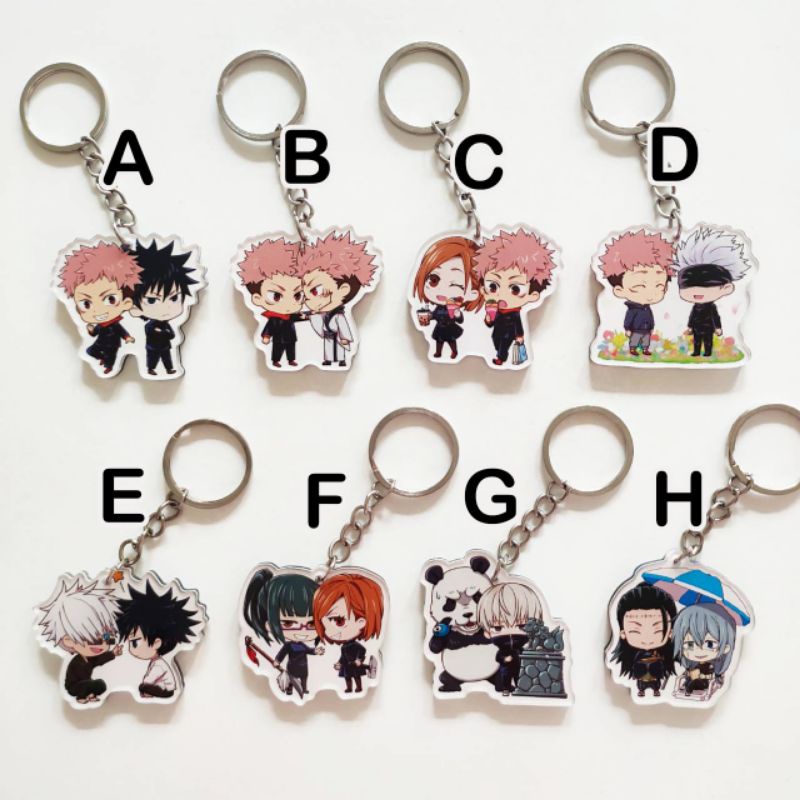 Jual Keychain Anime Jujutsu Kaisen 4 Sorcery Fight Gantungan Kunci Ganci Akrilik Shopee Indonesia