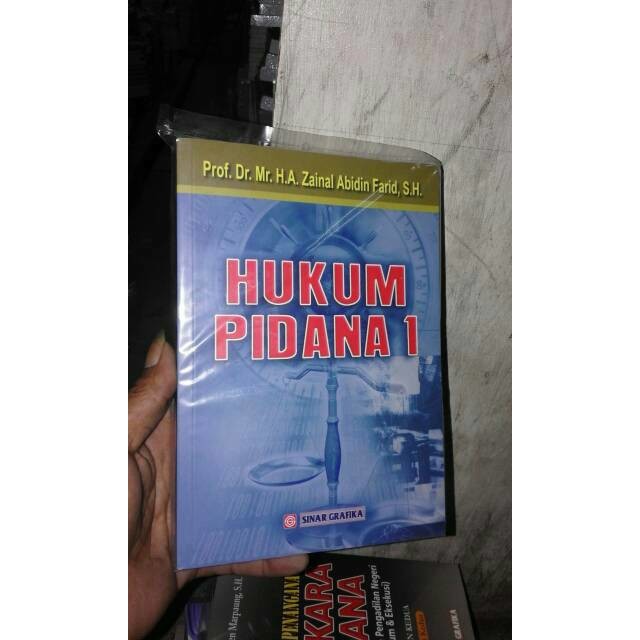 Jual Hukum Pidana Jilid 1 Prof Dr Zainal Abidin Farid SH | Shopee Indonesia