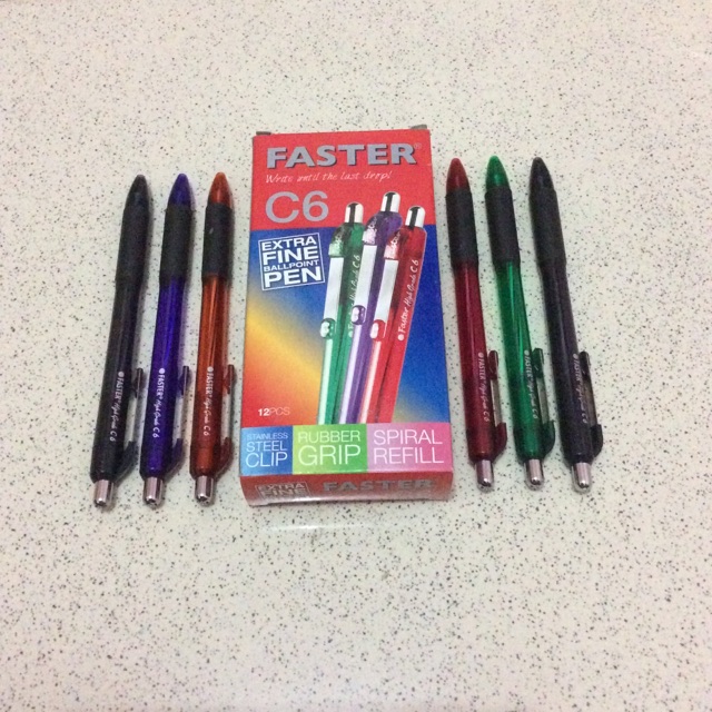 Jual Pulpen Faster C6 Cetek / Pulpen C6 Faster | Shopee Indonesia