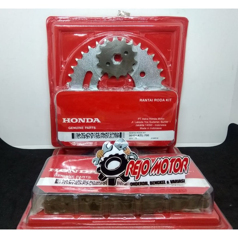 Jual Gear Set Atau Rantai Roda Set KTL AHM Original Honda Supra Fit New