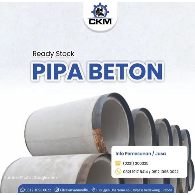 Jual Pipa Beton Gorong Gorong Buis Beton Pipa Beton Left 2 45m K 450