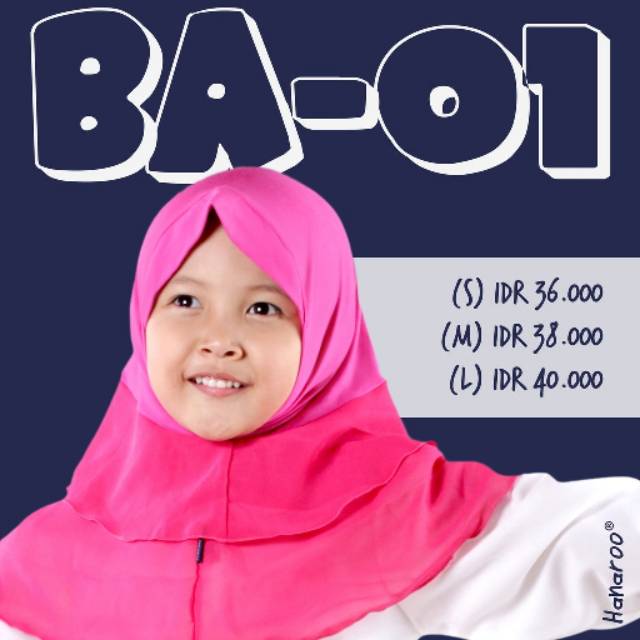 Jual Hanaroo BA-01 Jilbab Bayi newborn sampai 5 tahun | Shopee Indonesia