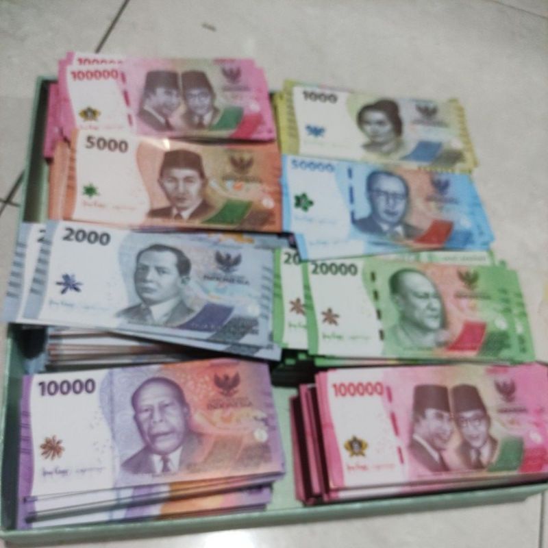 Jual uang mainan 80 lembar | Shopee Indonesia