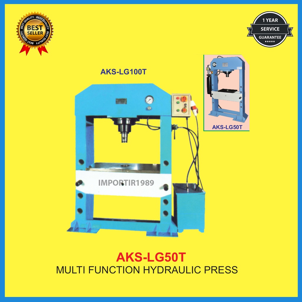 Jual Mesin Press Hidrolik Hydraulic Multifungsi 2 Tiang 50 Ton 3 Hp ...