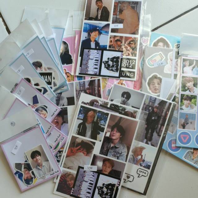 Jual Sticker set KPOP BTS JIHOON BLACKPINK SEVENTEEN JUNGKOOK JIN JIMIN ...