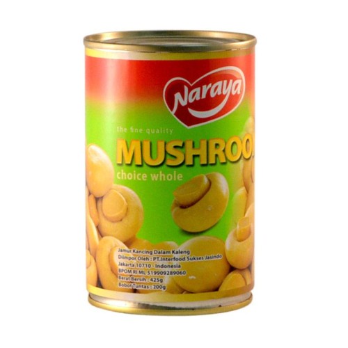 Jual Naraya Jamur Kancing Mushroom Kaleng 425gr Shopee Indonesia