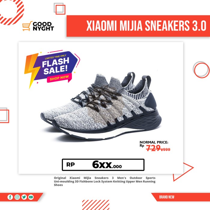 Jual WANITALARISEPATU- XIAOMI MIJIA SPORT SNEAKERS 3.0 (RUNNING SHOES