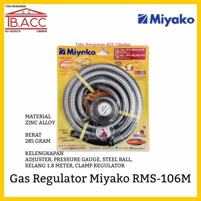 Jual Gas Regulator Miyako Rms M Selang Meter Shopee Indonesia