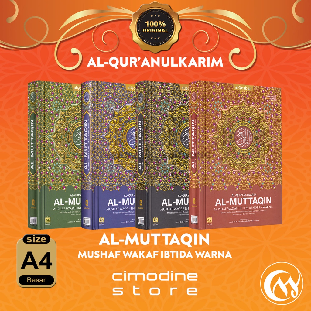 Jual Al Quran Al Muttaqin A Mushaf Waqaf Ibtida Bendera Warna