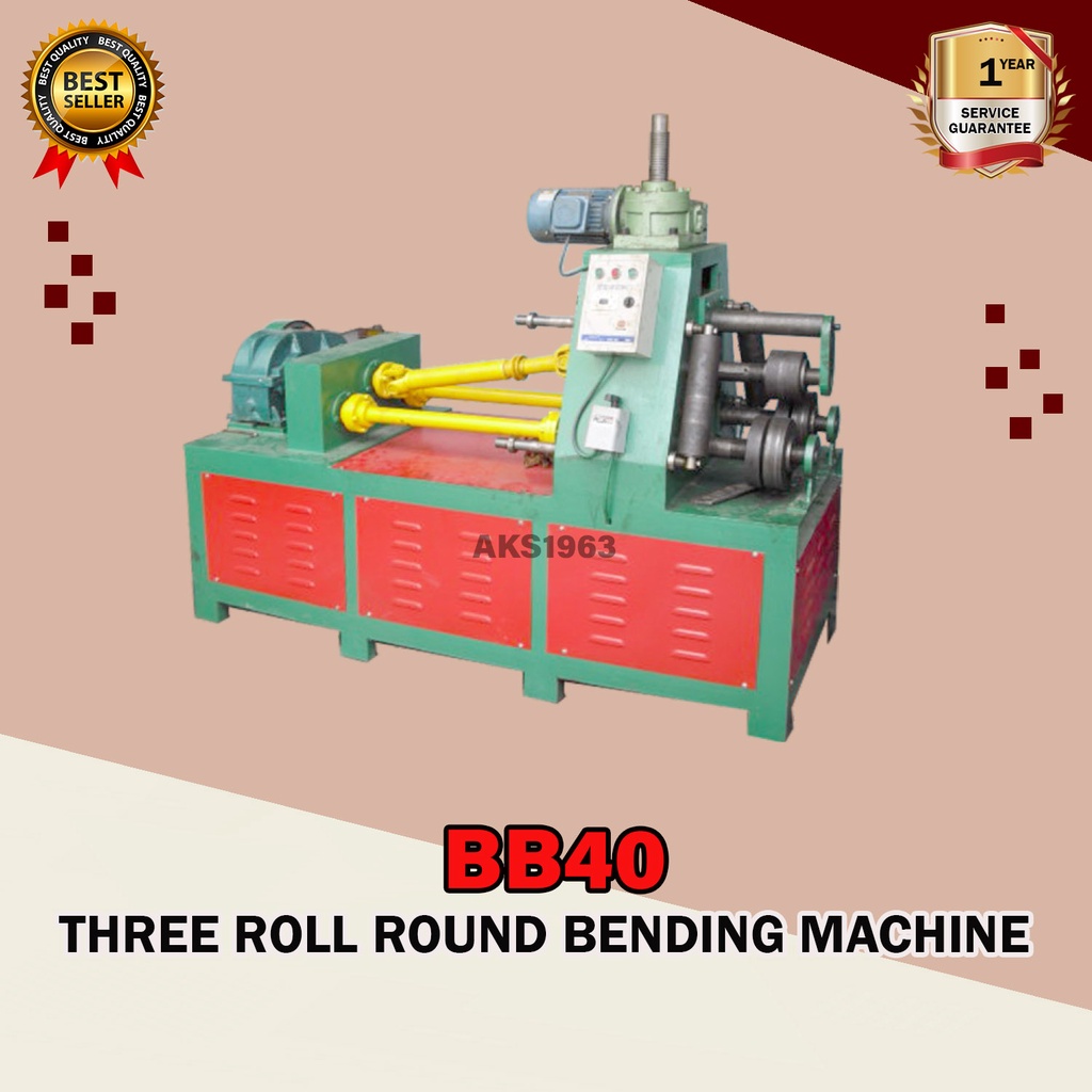 Jual Mesin Tekuk Pipa Roll Hydraulic Three Roll Bending Machine BB40 ...