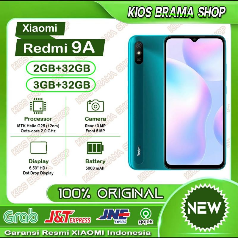 Jual XIAOMI REDMI 9A [ RAM 3GB / 32 GB ] / REDMI 9A 3/32 GB - Garansi ...