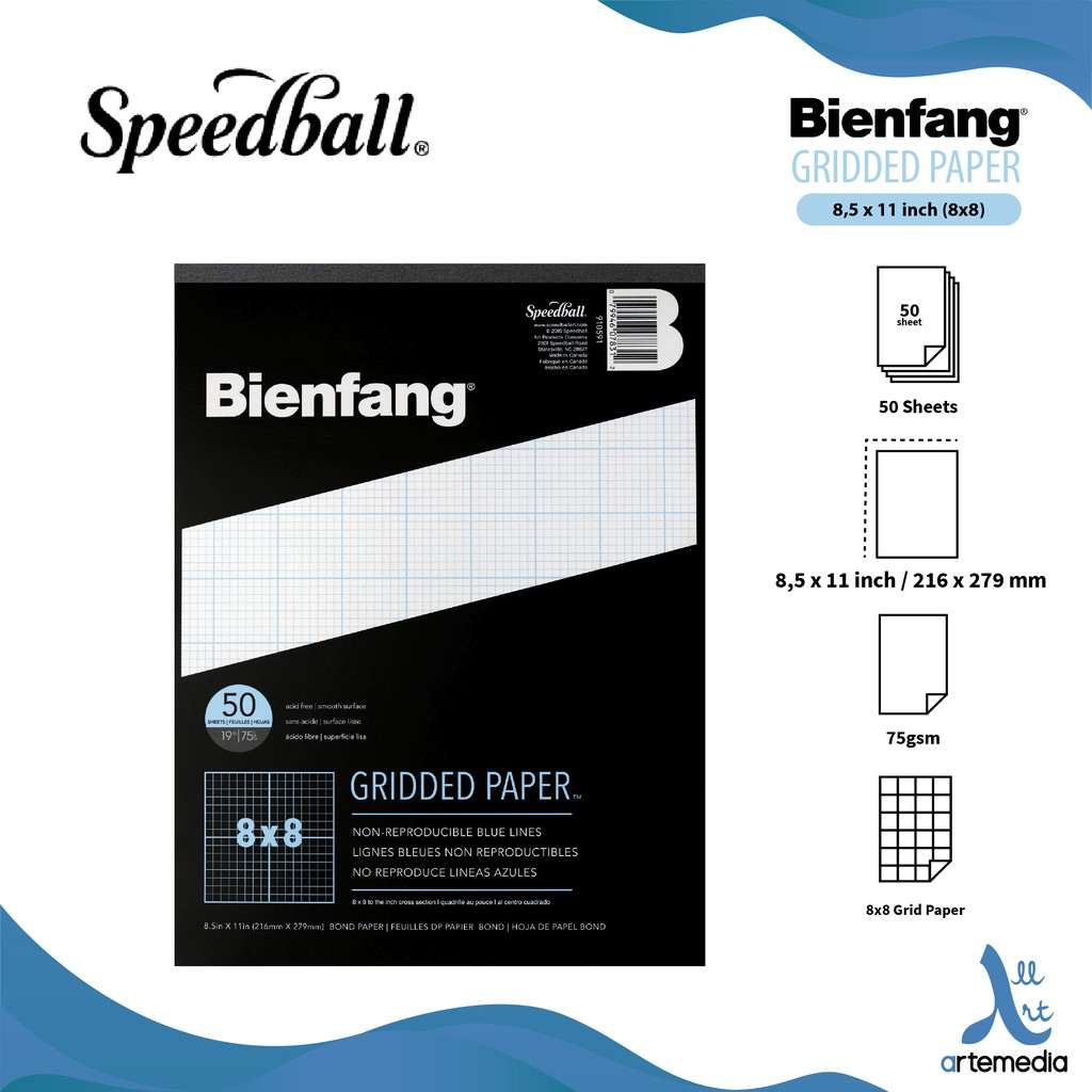 Jual Speedball Bienfang 8,5x11 inch Grid Paper Pad | Shopee Indonesia