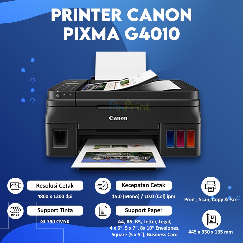 Jual Printer Canon G4010 New Print Scan Copy Wifi All in One Shopee