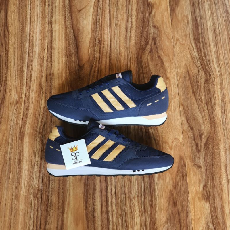 Adidas neo city racer cheap navy brown