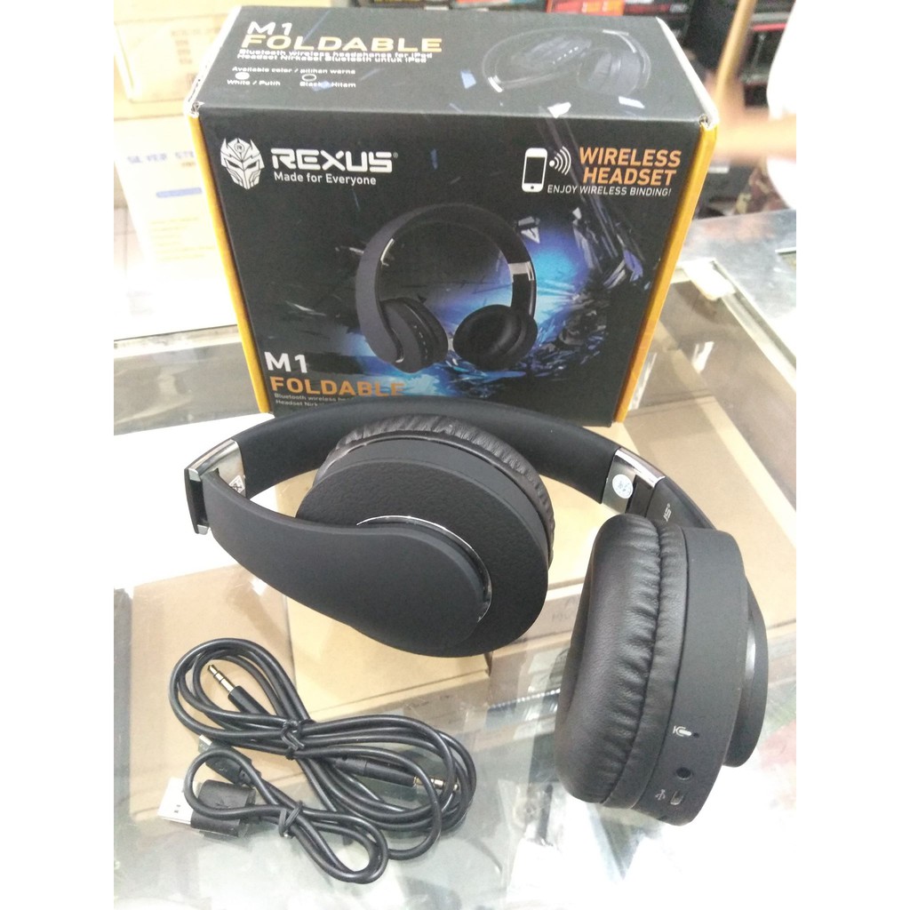 Jual Headset Bluetooth Rexus M1 Foldable | Shopee Indonesia