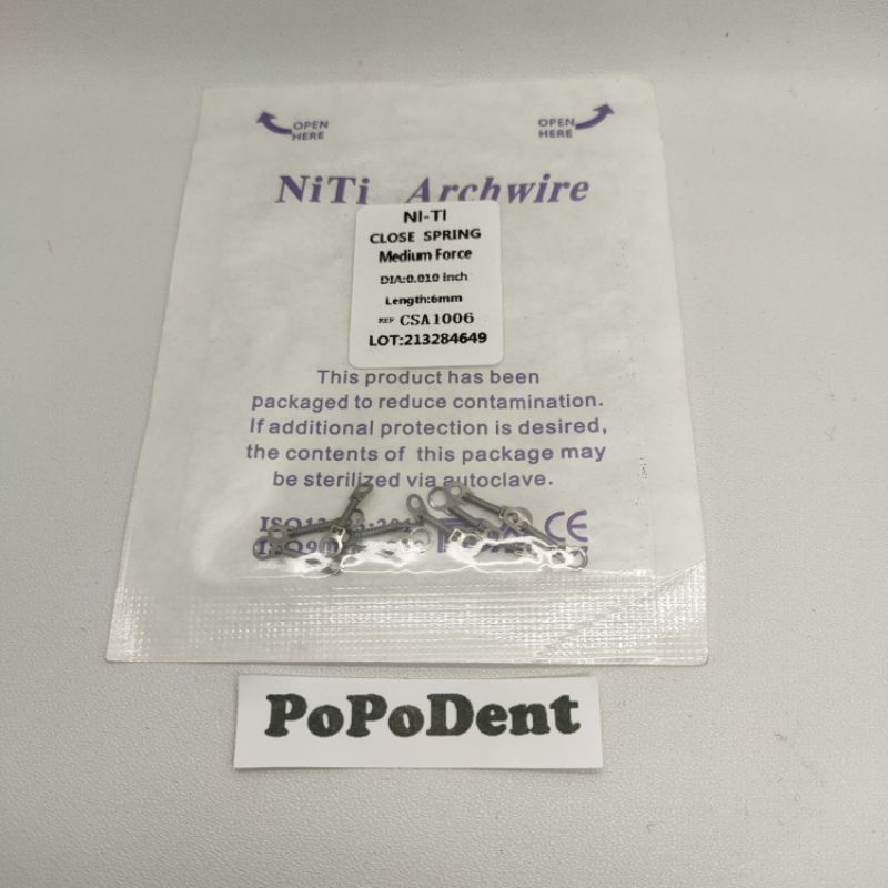 Jual Niti close spring 6mm isi 10pcs per pack | Shopee Indonesia