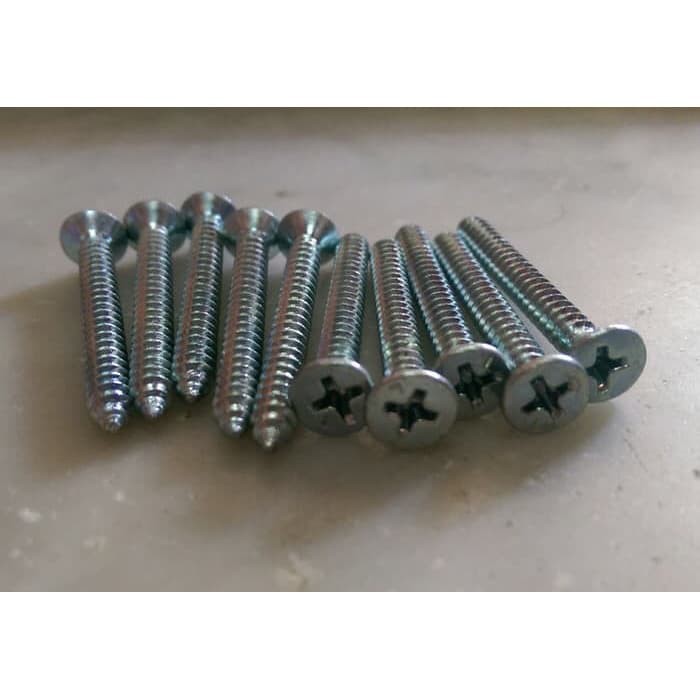 Jual Skrup putih kayu 2,5 cm / sekrup putih 2,5 cm / skrup putih 1 inch ...