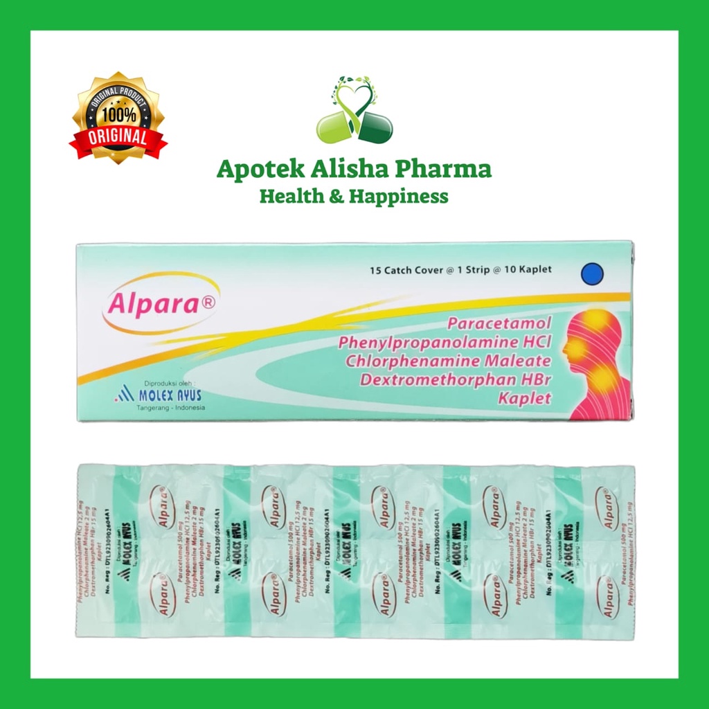 Jual Alpara Tablet (Strip 10tablet) - Alfara Tablet Obat Batuk/Flu