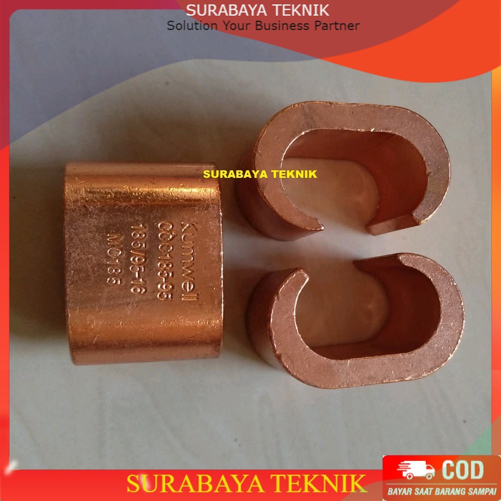 Jual KUMWELL C CLAMP 18595mm COPPER KLEM C TEMBAGA Shopee Indonesia